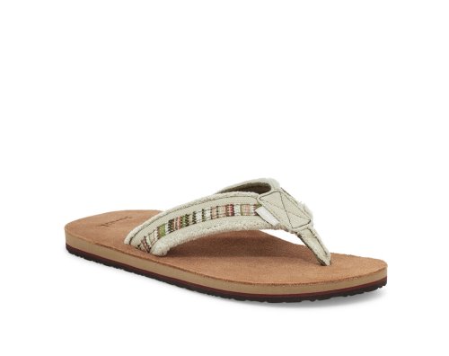 Sanuk Fraid So Eco-Friendly - Sanuk Flip Flops Mens Brown / Beige - Philippines WTQOJL456